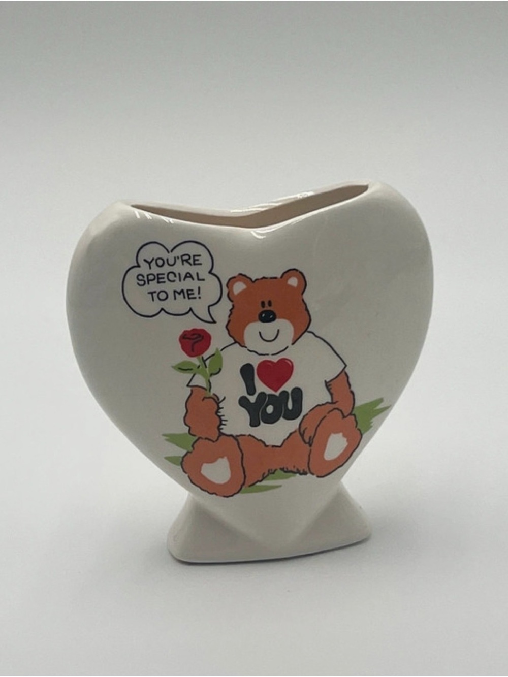 1980’s Heart Shaped Little Token of Love Teddy Bear